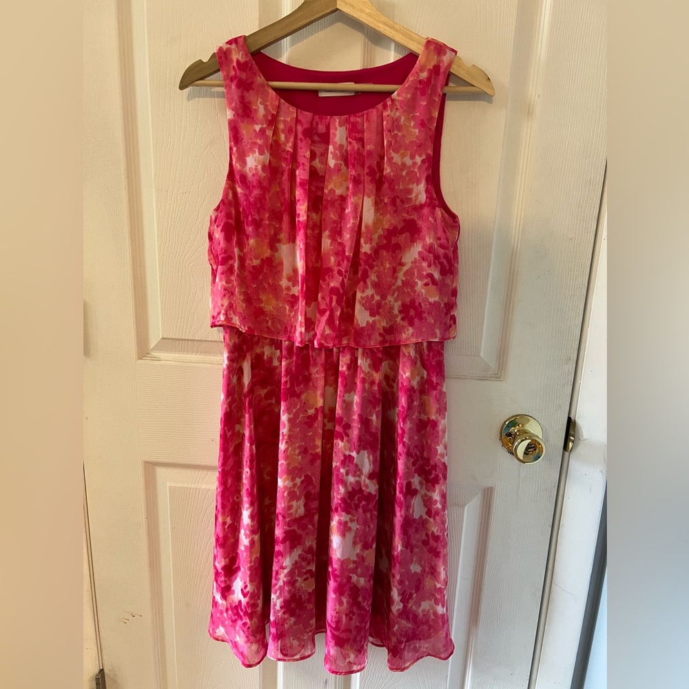 Calvin Klein Pink Floral Woman’s Dress